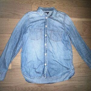 J.Crew Denim Button Down Long Sleeve Shirt